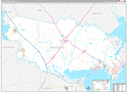 San Patricio Wall Map Premium Style